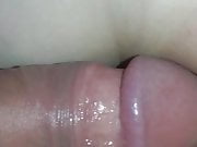 Up close fucking of her wet pussy