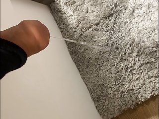 XXL Cock piss in furniture store on the floor