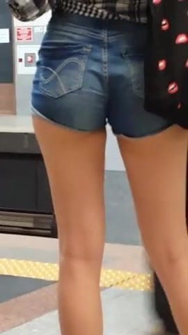 Candid Ass in short tight shorts 10