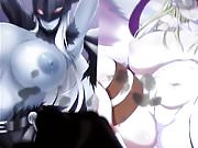 Ladydevimon and Angewomon cum tribute