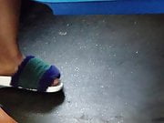 Ebony feet fuzzy slippers 2