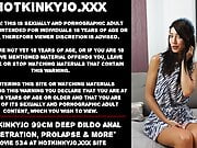 Hotkinkyjo 99cm deep dildo anal penetration, prolapse & more