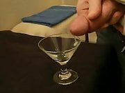 Another Huge Cumshot in a glass (30 second long Male orgasm)