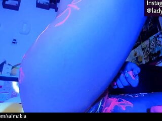 Neon paint and anal webcam show