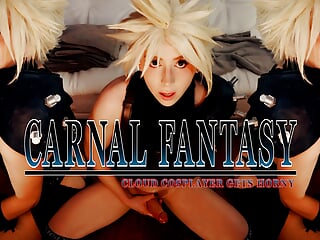 Carnal Fantasy: Cloud Cosplayer Gets Horny