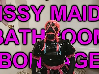 Sissy maids bathroom bondage...
