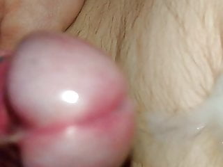 Wank Off Uncut Cock And Spunk In My Belly Button