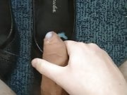 Cum in mom's smelly shoes