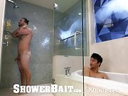 ShowerBait Sensual shower fuck with str8 guy
