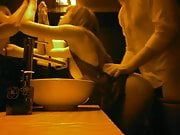 Passionate Sex In Public Restroom