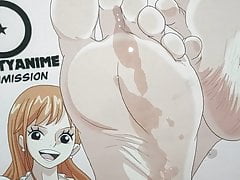 Nami (One Piece) Feet Cum Tribute