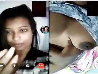 Indian Desi Hot Bhabhi Fingering On Selfie Video...