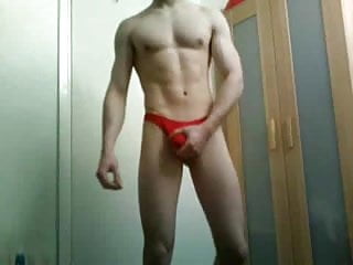 Red Thong Muscle Man