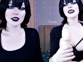 Vampire Mavis Dracula Became Cum Eater After Jerking You off