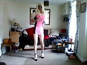 hot pink minidress