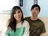 Real Teen Couple 18 Pickup and seduce to First Anal Sex for her at Casting