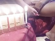 Frum mother masturbate with Hankkah's candle