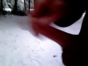 Flashing dick in winter 3