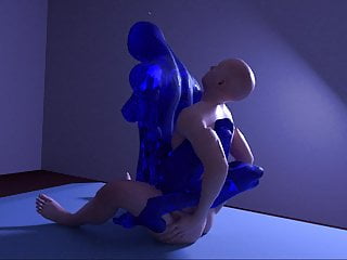 Blue Girl, Fucked, Slime, Fucking Girl