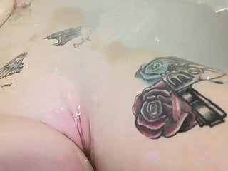 Slutty wife in the bath