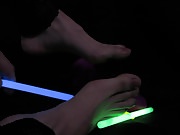 MY FEET STOCKINGS DILDO & GLOWSTICKS