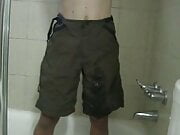 Piss in mountain bike shorts