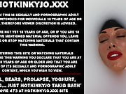 Anal, bears, prolapse, yoghurt, fisting just Hotkinkyjo bath