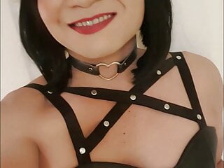 Sissy in new black wig from...