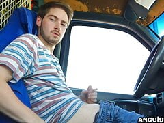 Jacking Off in the Work Van and Unloading a MASSIVE Cumshot - Anguish Gush