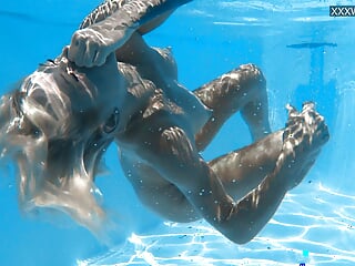 Erotic, Big Boobs Blonde, Underwater Pool, Underwater Fuck