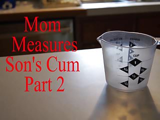 2 Milfs, Measuring, Cum in Mom, CFNM
