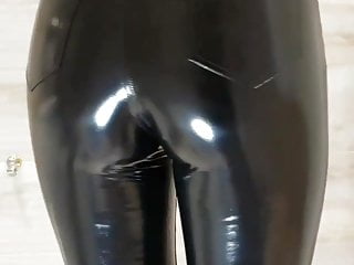 Shiny Latex Pvc Vinyl Rubber Pants Leggings...