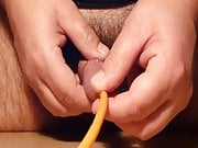 Massage cock with a (very big!!) CH24 Foley catheter inside