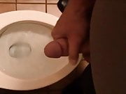 Soft Penis...Great Orgasm in the Restroom at Work