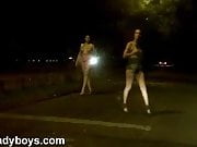 Nikki Ladyboys and her street slut friend