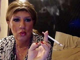 Tgirl Having A Cigarette