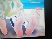 Lusamine (pokemon) Feet Cum Tribute 