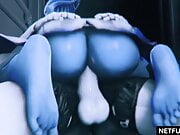 Mass Effect Futanari Movie with Liara