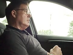 Car masturbating. Jerking off in the car 