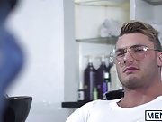 Homo with glasses loves getting his tight ass fucked