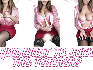 Busty MILF Teacher in stockings lets her boobs be eaten by her naughty student in detention