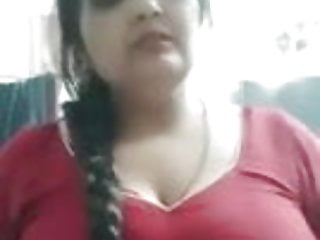 Indian Bhabhi Showing Big Boobs on Camera.