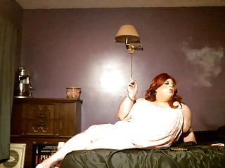Bbw Sissy Smoking In Bed...