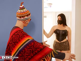 Peruvian sorcerer, seduces white Venezuelan and fucks her with lies.