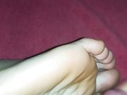 My wife Cum of foot